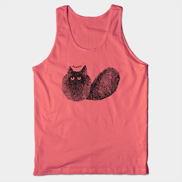 cute black cat Tank Top by asiancoffeegirl